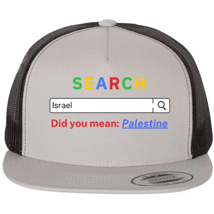 Did You Mean Palestine Free Palestine Gaza Peace Flat Bill Trucker Hat