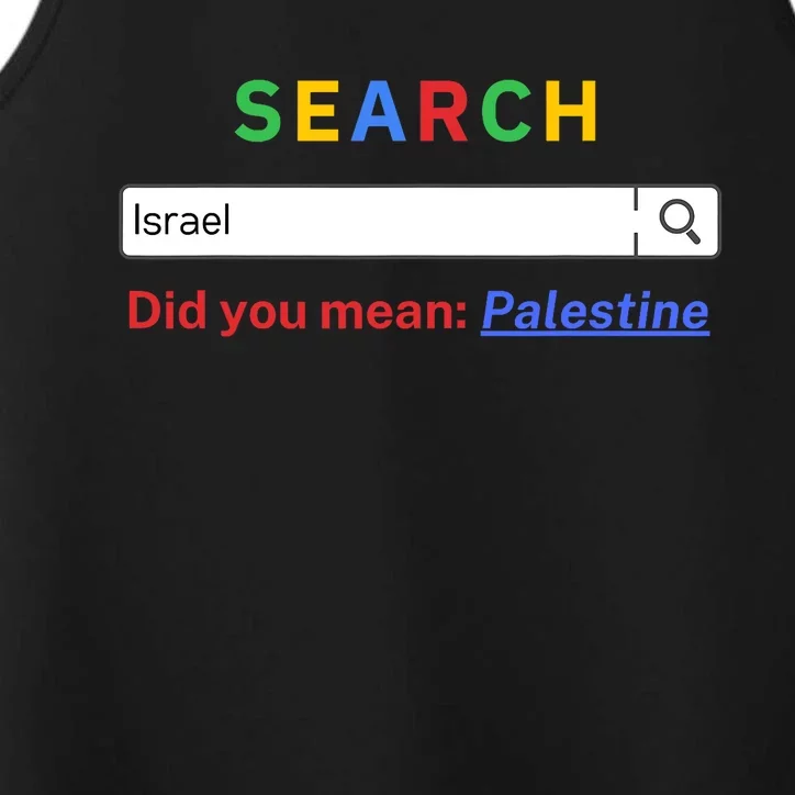 Did You Mean Palestine Free Palestine Gaza Peace Performance Tank