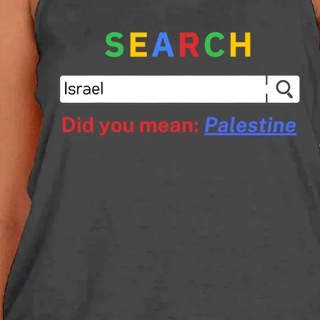 Did You Mean Palestine Free Palestine Gaza Peace Women's Knotted Racerback Tank