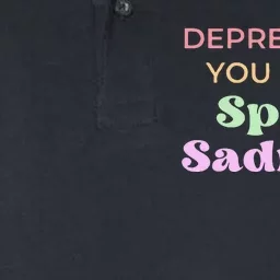 Depression You Mean Spicy Sadness Softstyle Adult Sport Polo