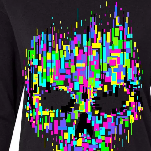 Dynamic Skull Womens Cotton Relaxed Long Sleeve T-Shirt