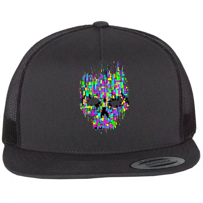 Dynamic Skull Flat Bill Trucker Hat