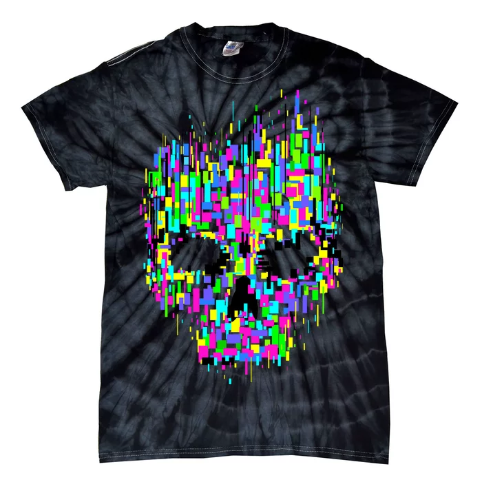 Dynamic Skull Tie-Dye T-Shirt