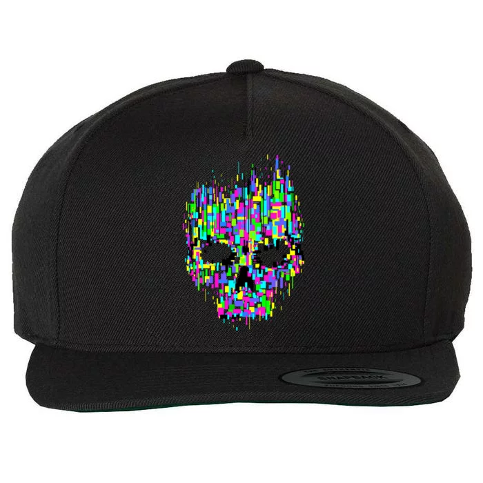 Dynamic Skull Wool Snapback Cap