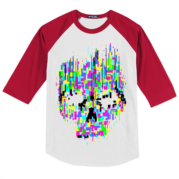 Dynamic Skull Kids Colorblock Raglan Jersey