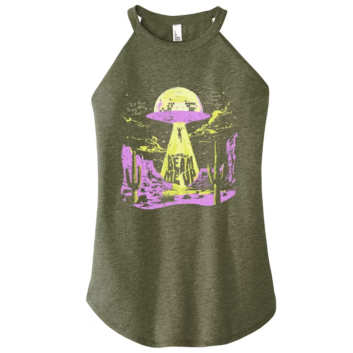 Did You Really Beam Me Up Ufo Women’s Perfect Tri Rocker Tank