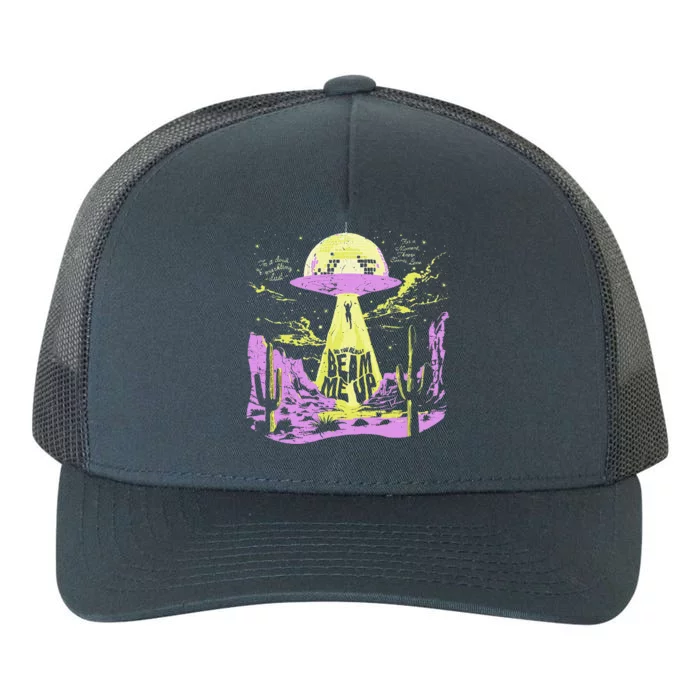 Did You Really Beam Me Up Ufo Yupoong Adult 5-Panel Trucker Hat