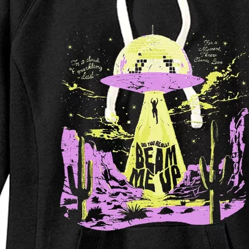 Did You Really Beam Me Up Ufo Women's Fleece Hoodie