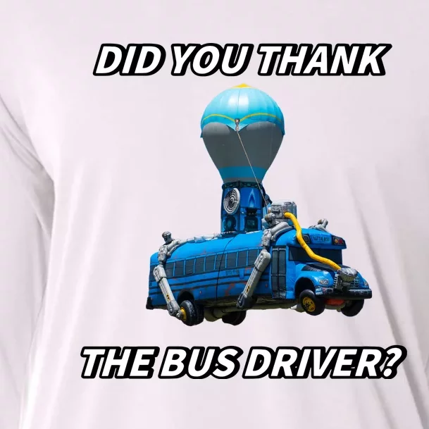 Did You Thank The Bus Driver Cringey Cooling Performance Long Sleeve Crew