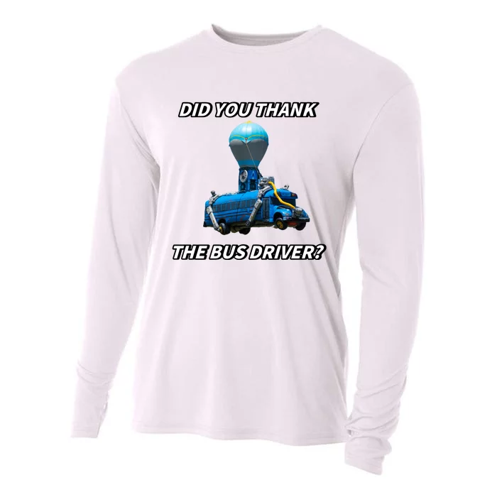 Did You Thank The Bus Driver Cringey Cooling Performance Long Sleeve Crew