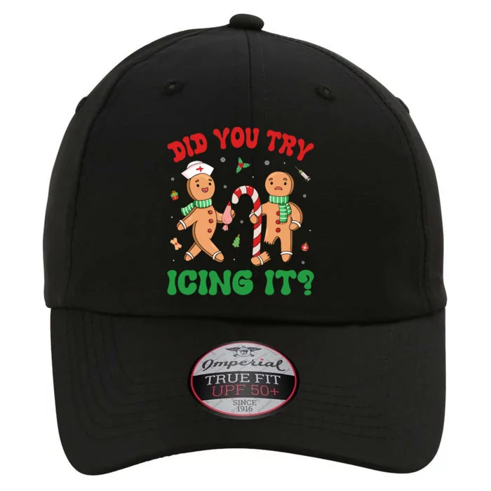 Did You Try Icing It Retro Christmas Gingerbread Nurse Squad The Original Performance Cap