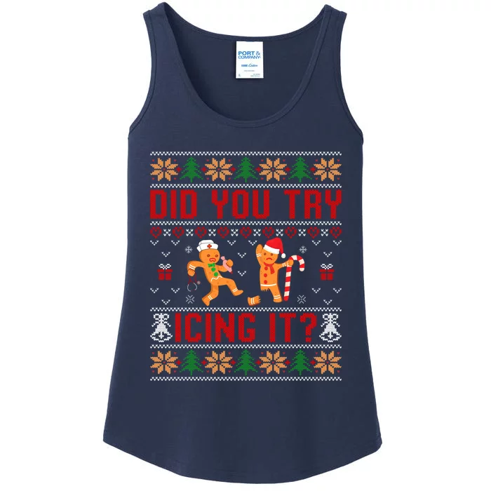 Did You Try Icing It Funny Nurse For Xmas Ladies Essential Tank