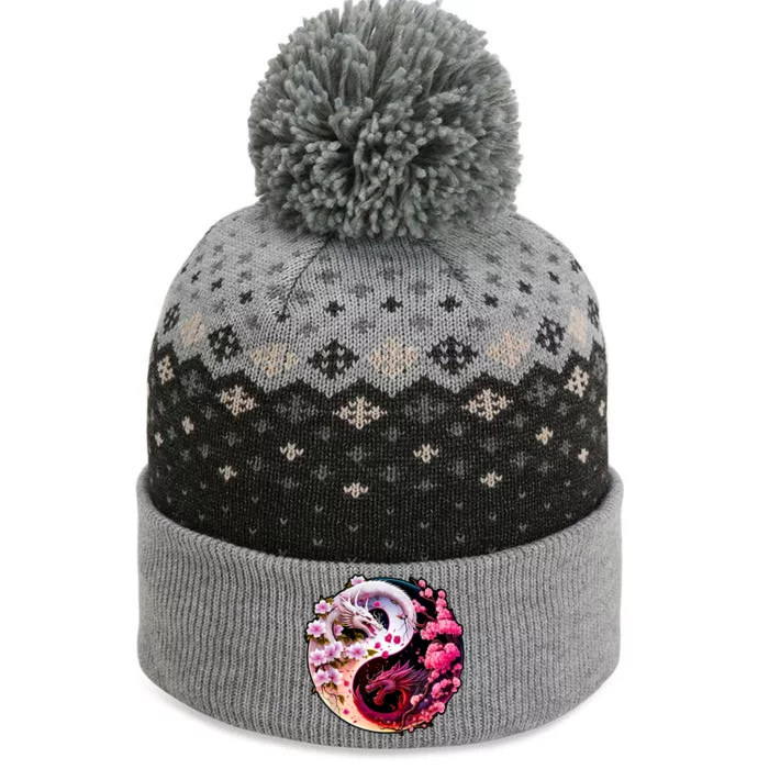 Dragon Yin Yang Chinese New Year 2024 Year Of The Dragon The Baniff Cuffed Pom Beanie