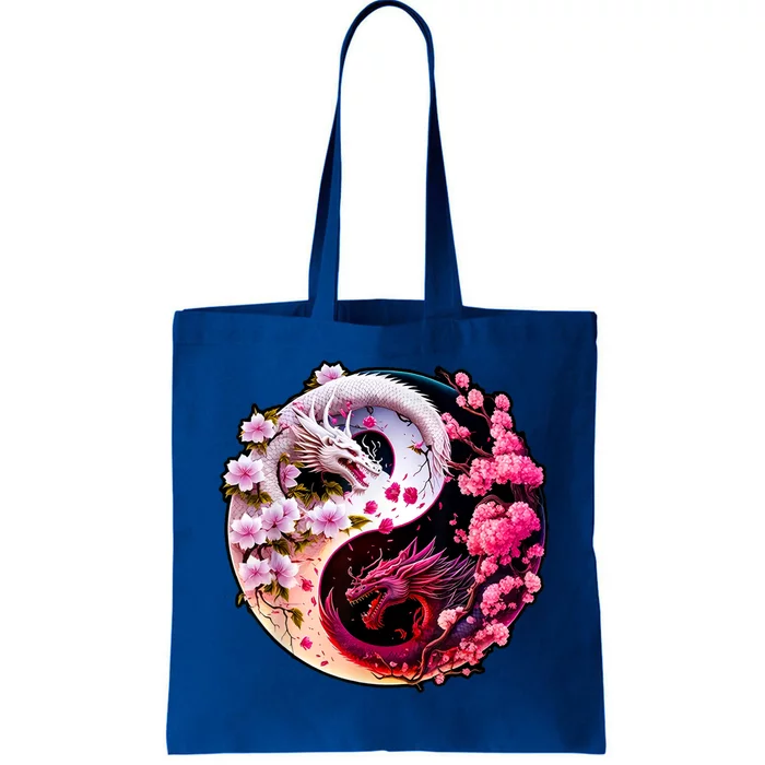 Dragon Yin Yang Chinese New Year 2024 Year Of The Dragon Tote Bag