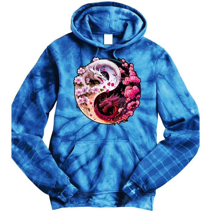 Dragon Yin Yang Chinese New Year 2024 Year Of The Dragon Tie Dye Hoodie