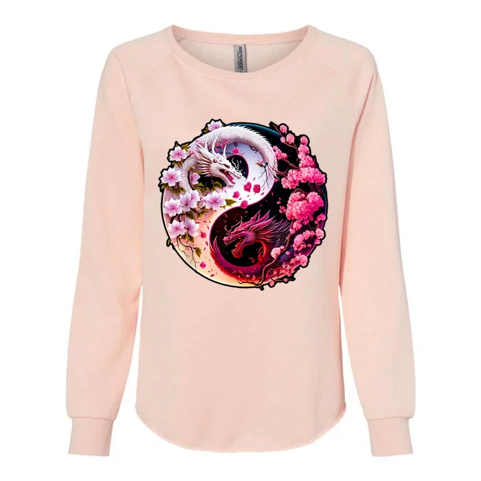 Dragon Yin Yang Chinese New Year 2024 Year Of The Dragon Womens California Wash Sweatshirt