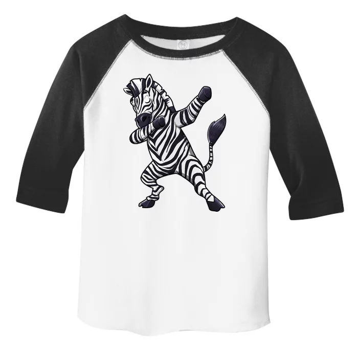 Dabbing Zebra African Zookeeper Animal Lover Toddler Fine Jersey T-Shirt