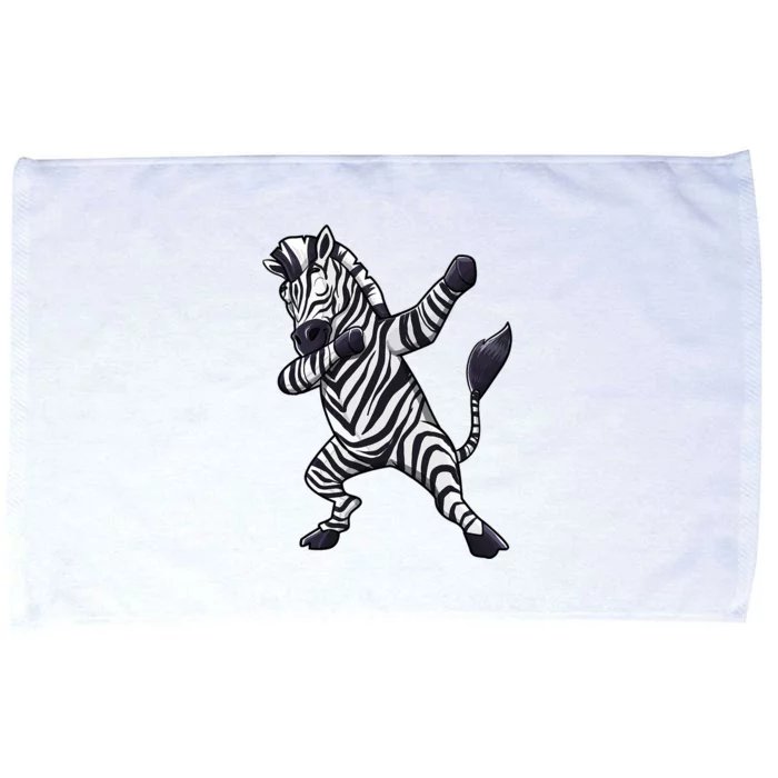 Dabbing Zebra African Zookeeper Animal Lover Microfiber Hand Towel