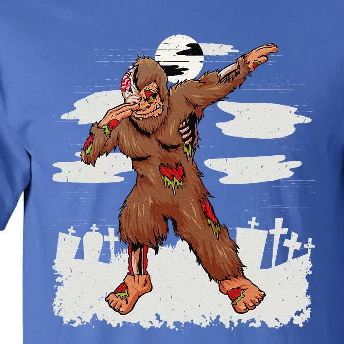 Dabbing Zombie Bigfoot Ghost Halloween Costume Holiday Tall T-Shirt