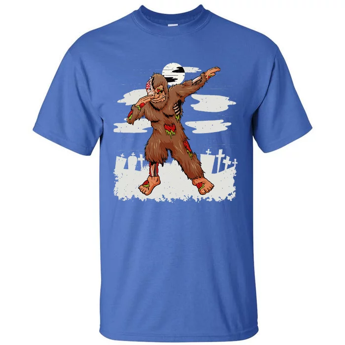 Dabbing Zombie Bigfoot Ghost Halloween Costume Holiday Tall T-Shirt