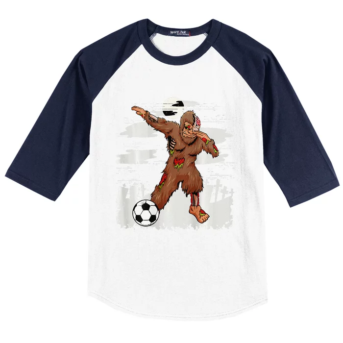 Dabbing Zombie Bigfoot Halloween Soccer Costume Football Gift Baseball Sleeve Shirt