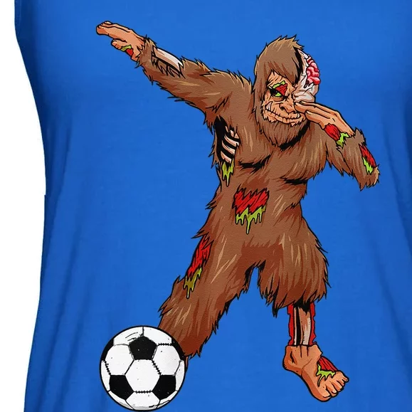 Dabbing Zombie Bigfoot Halloween Soccer Costume Football Ladies Essential Flowy Tank