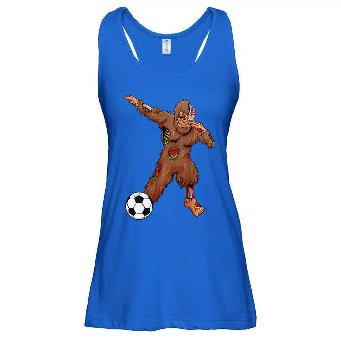 Dabbing Zombie Bigfoot Halloween Soccer Costume Football Ladies Essential Flowy Tank