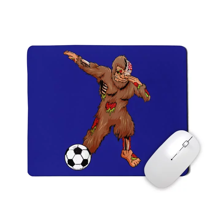 Dabbing Zombie Bigfoot Halloween Soccer Costume Football Mousepad