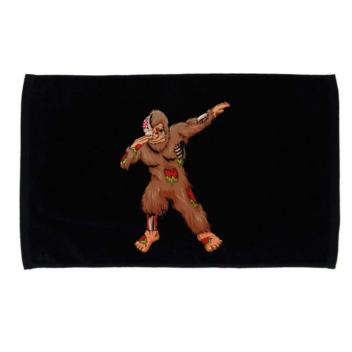 Dabbing Zombie Bigfoot Sasquatch Halloween Costume Girll Microfiber Hand Towel