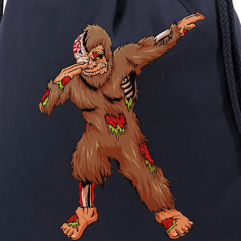 Dabbing Zombie Bigfoot Sasquatch Halloween Costume Girll Drawstring Bag