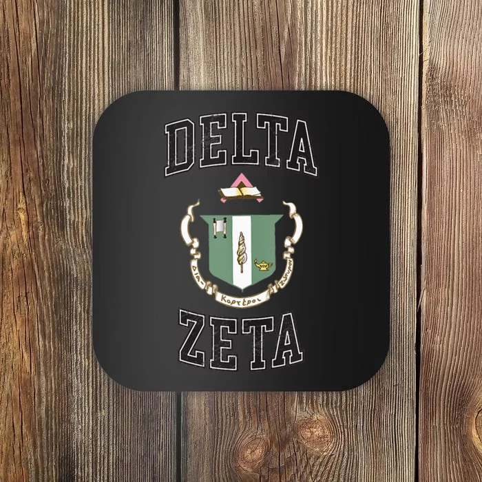 Delta Zeta Coat Of Arms Greek Coaster