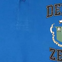 Delta Zeta Coat Of Arms Greek Distressed Softstyle Adult Sport Polo