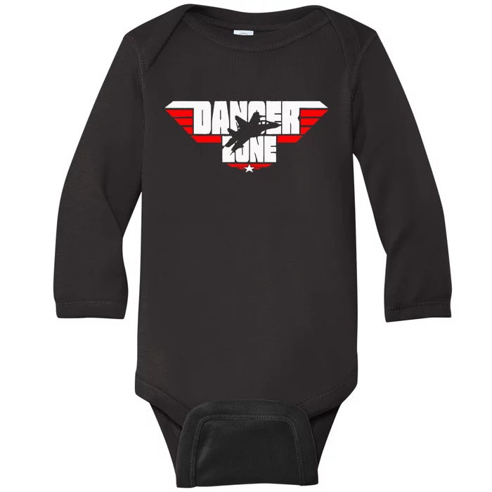 Danger Zone Baby Long Sleeve Bodysuit