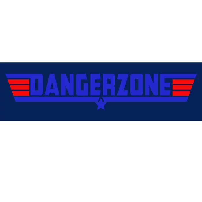 Danger Zone Funny Design For Men & Women Vintage Bumper Sticker