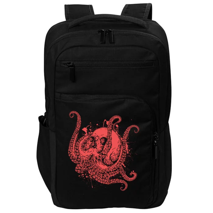 Deadly Zombie Octopus Skull Impact Tech Backpack