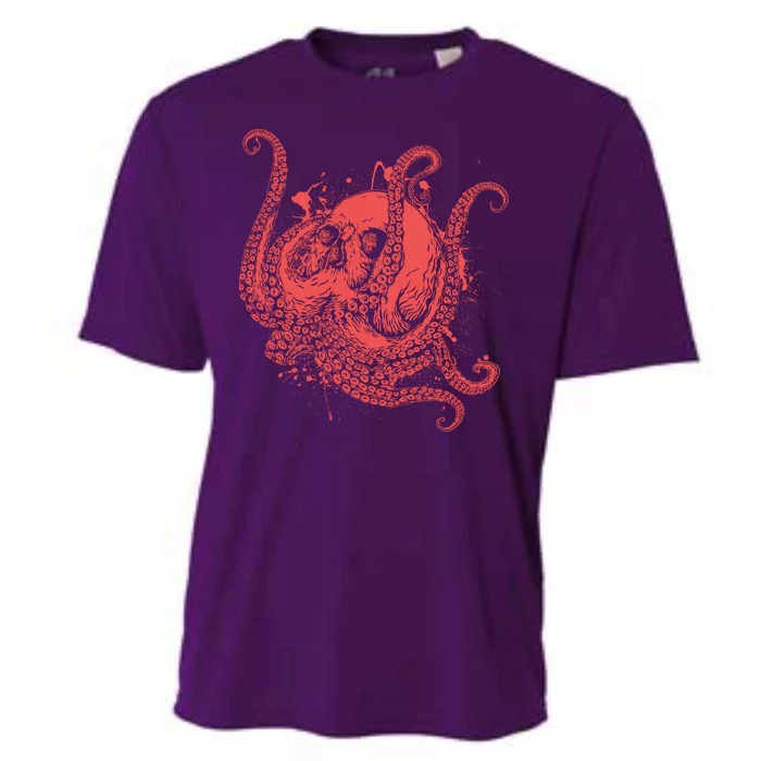 Deadly Zombie Octopus Skull Cooling Performance Crew T-Shirt