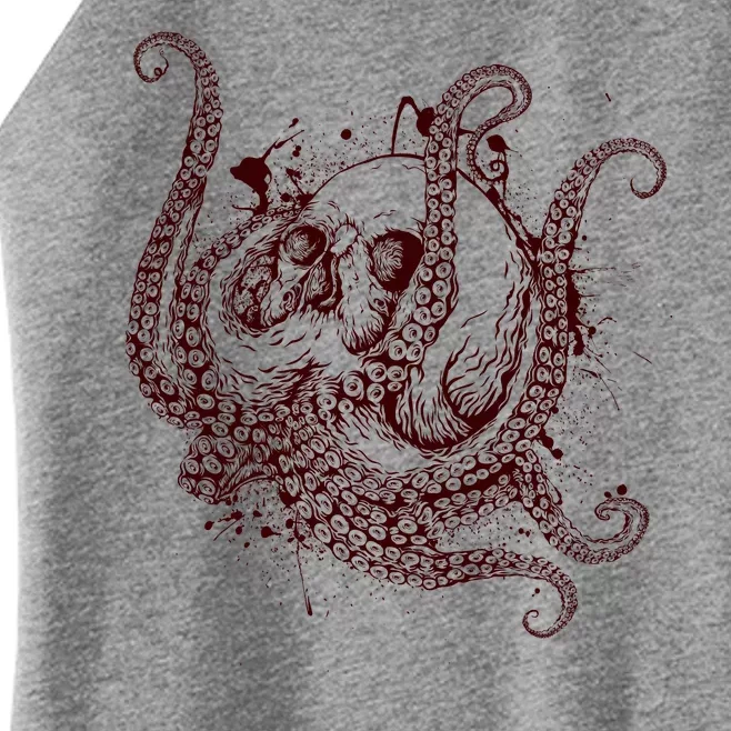 Deadly Zombie Octopus Skull Women’s Perfect Tri Rocker Tank