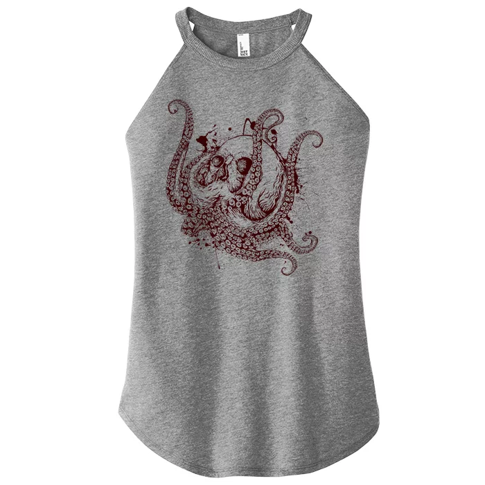 Deadly Zombie Octopus Skull Women’s Perfect Tri Rocker Tank