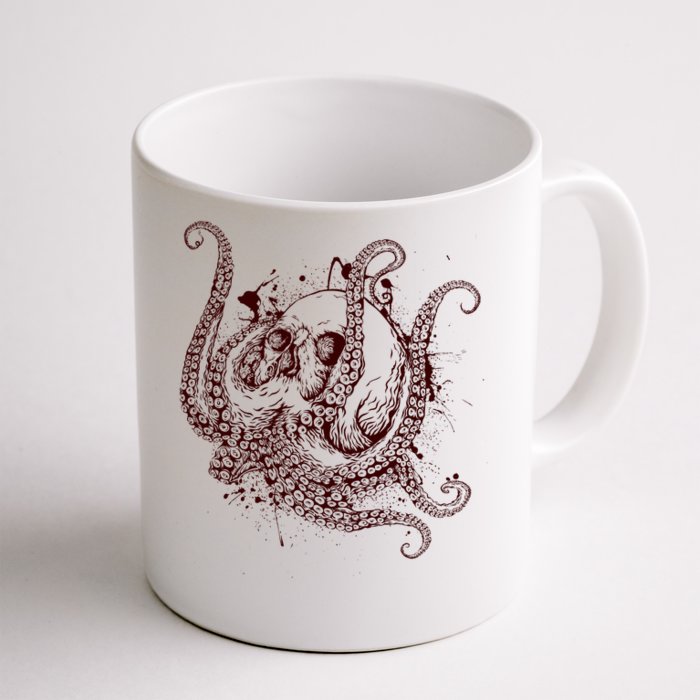 Deadly Zombie Octopus Skull Front & Back Coffee Mug