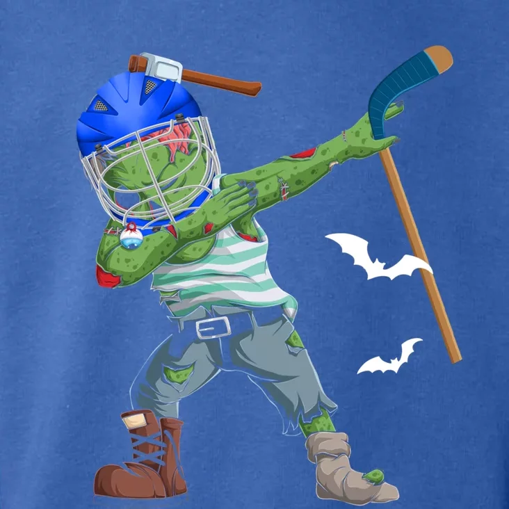 Dabbing Zombie Playing Ice Hockey Player Cool Halloween Gift Toddler Hoodie