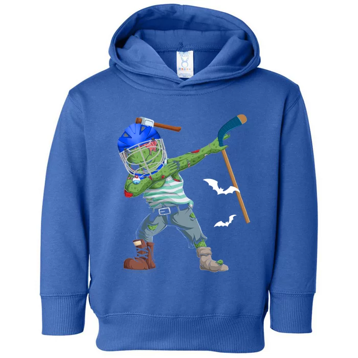 Dabbing Zombie Playing Ice Hockey Player Cool Halloween Gift Toddler Hoodie