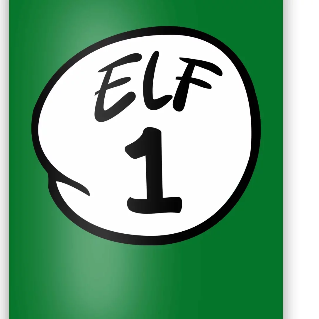 Elf 1 2 3 4 5 Custom Number Christmas Poster