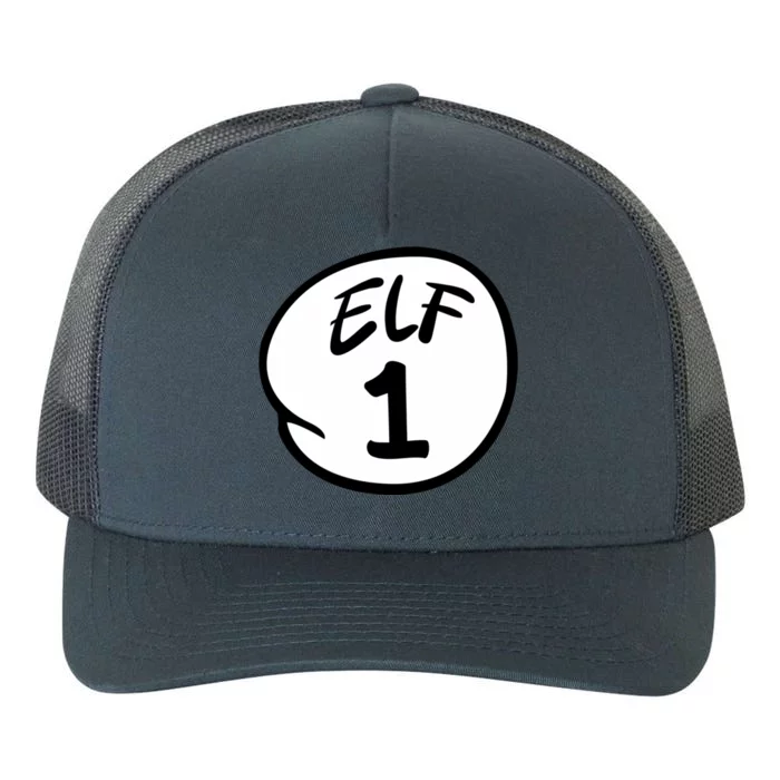 Elf 1 2 3 4 5 Custom Number Christmas Yupoong Adult 5-Panel Trucker Hat