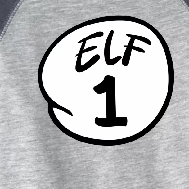 Elf 1 2 3 4 5 Custom Number Christmas Toddler Fine Jersey T-Shirt