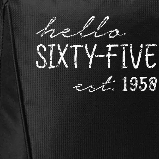 Est. 1958  65th Birthday City Backpack