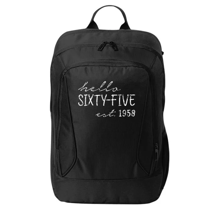 Est. 1958  65th Birthday City Backpack