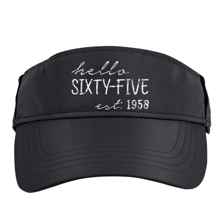 Est. 1958  65th Birthday Adult Drive Performance Visor