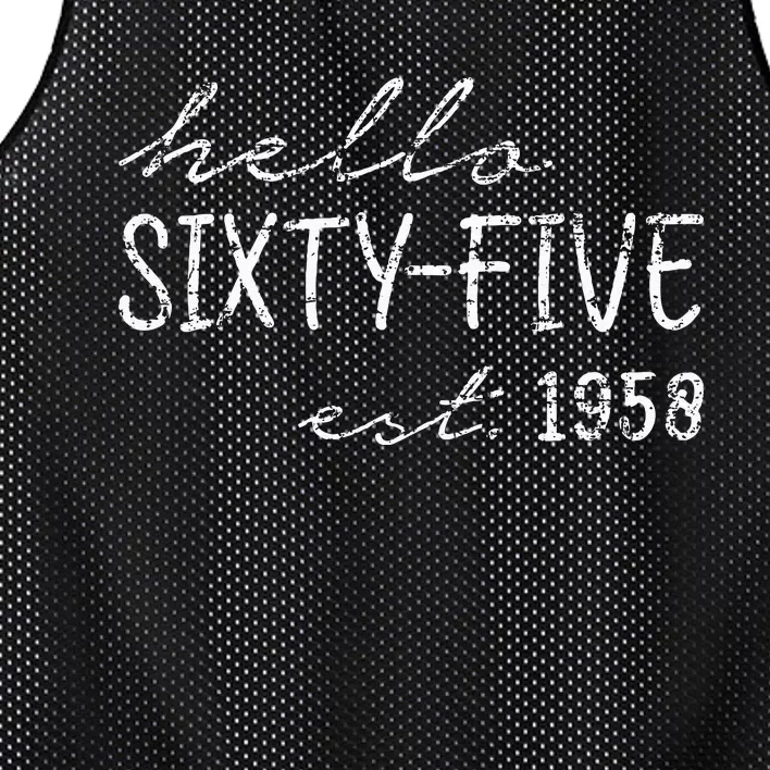 Est. 1958  65th Birthday Mesh Reversible Basketball Jersey Tank