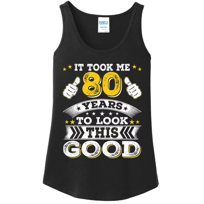 Eighty 1943 80th 80 Years Old birthday Idea For Dad Grandpa Ladies Essential Tank