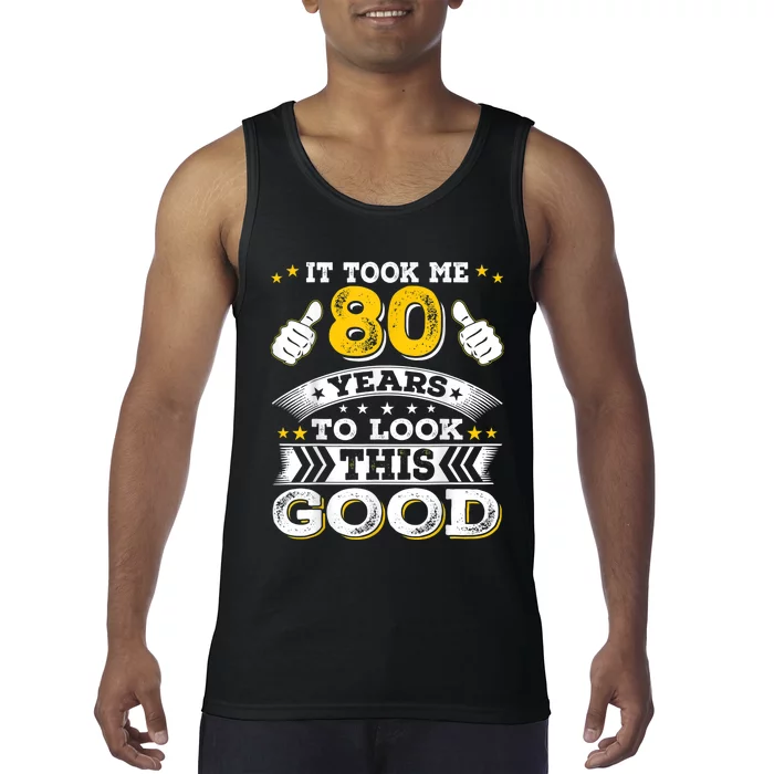 Eighty 1943 80th 80 Years Old birthday Idea For Dad Grandpa Tank Top